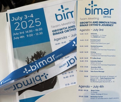 Our Italian Distributor Bimar Ortho Held Its Annual Team Meeting